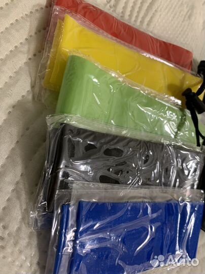 Фитнес резинки эспандеры новые набор 5 шт