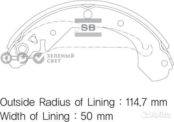 Sangsin brake SA103 Колодки тормозные задние chevr