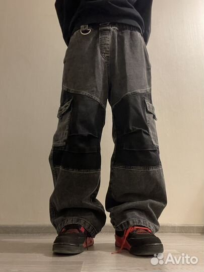 Джинсы широкие opium