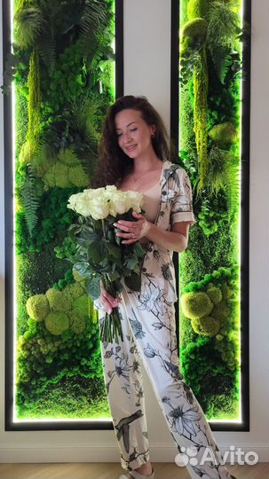 Вертикальное озеленение Мхом и Растениями