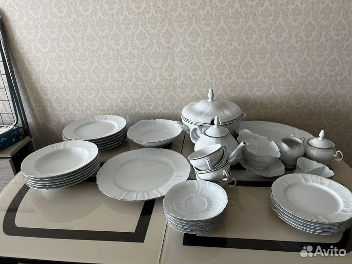 Фарфоровый Набор столовой посуды чешская