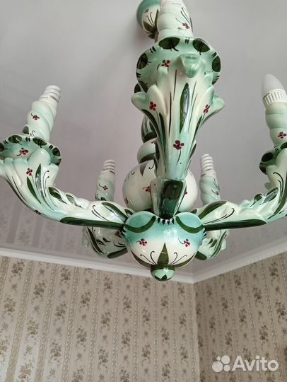 Люстра керамическая индивидуальный заказ 1980 г