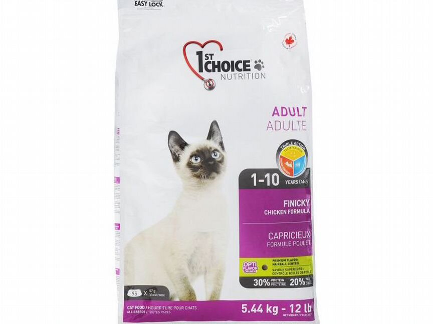 Корм 1st Choice для кошек 5.44кг