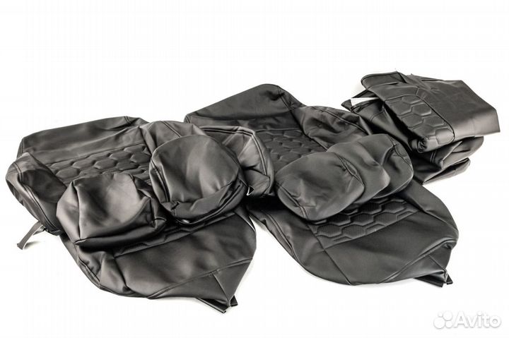 Обивка Сидений Экокожа, Соты, на Веста, Веста SW