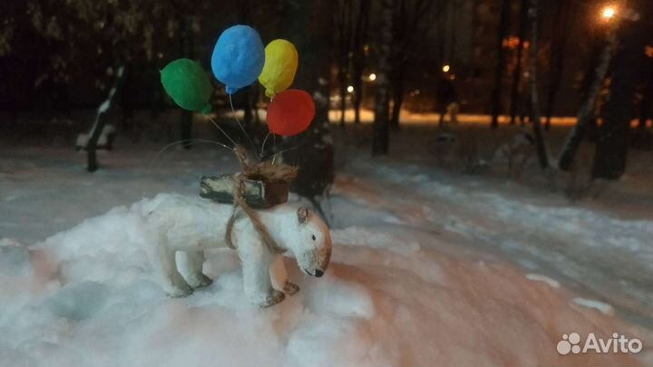 Медведь на шариках. На заказ. Авторская работа