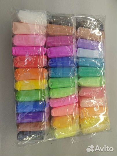 Воздушный пластилин, 24 и 36 цветов, новый
