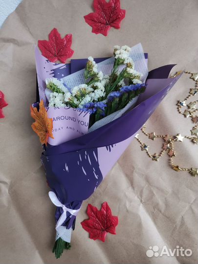 Букет из сухоцветов на 1 сентября