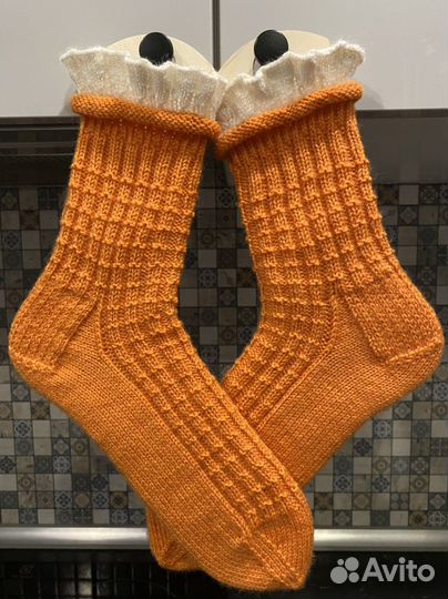 Носки женские теплые вязаные
