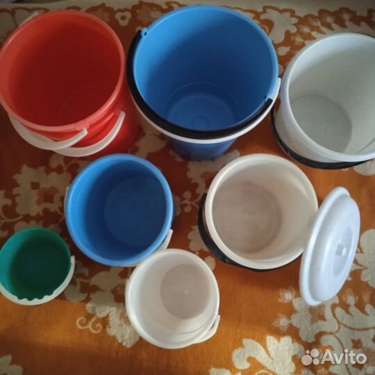 Ведра пластиковые, новые, немного б\у
