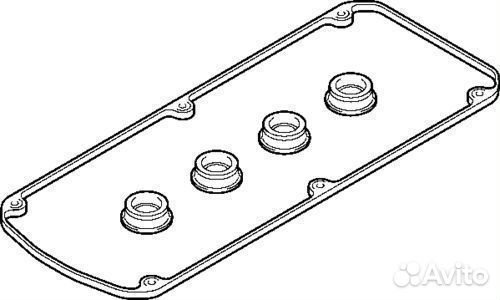 Прокладка клапанной крышки mitsubishi galant/space