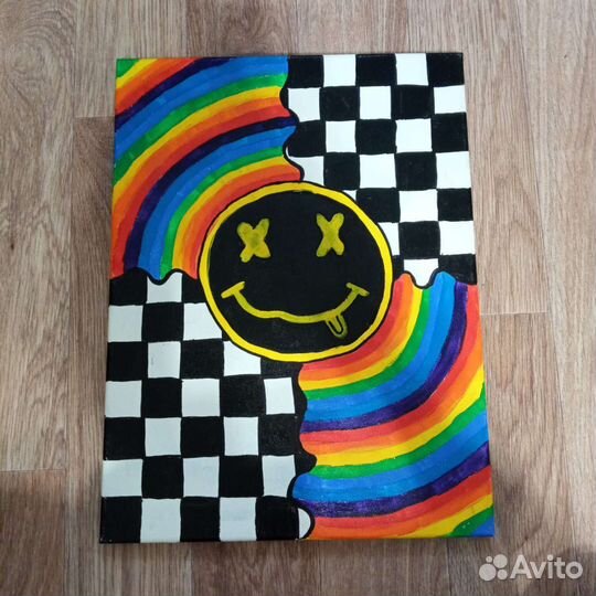 Интерьерная картина акрилом на холсте 30 на 40 см