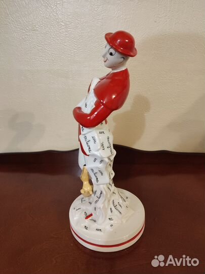Статуэтка клоуна. Фарфор. Европа