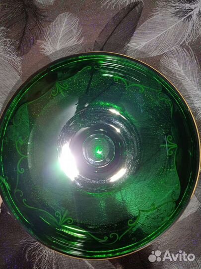 Ваза для фруктов богемия чешская