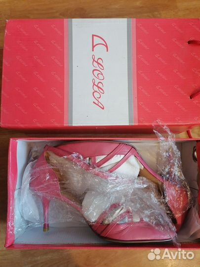 Туфли открытые роза натур.кожа 38р