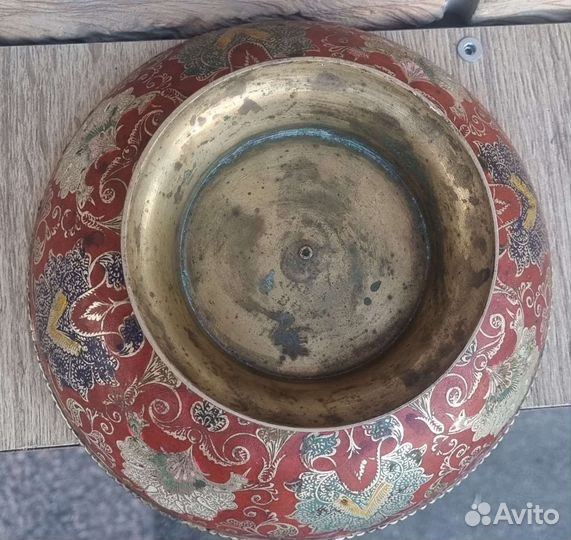 Ваза для фруктов, конфет, бронза, Индия