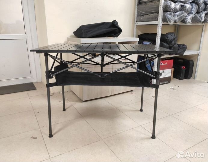 Туристический складной стол реечный 120см