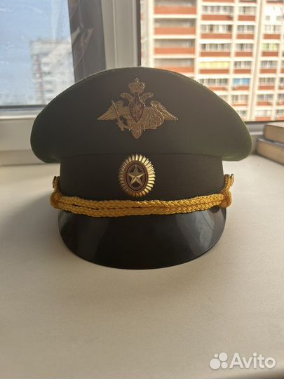 Фуражка офисная зеленая 56