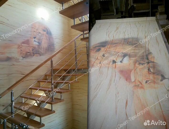 Фотообои и фрески на заказ. Основа - гибкий мрамор