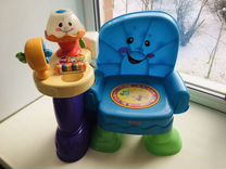 Музыкальный стульчик fisher price смейся и учись