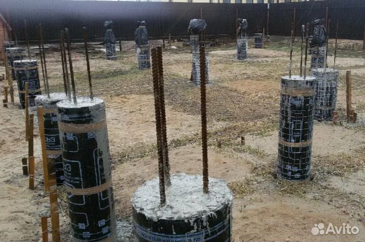 Свайный фундамент. Опалубка. Магнитогорск