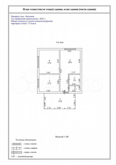 Дом 80 м² на участке 7 сот.