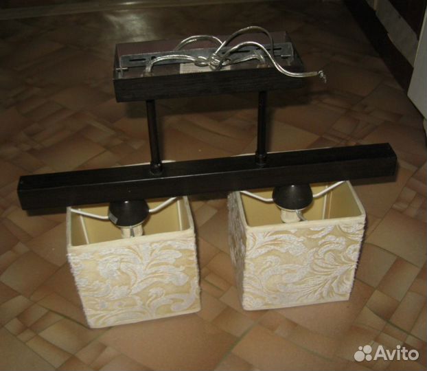 Люстра потолочная 2 плафона светильник