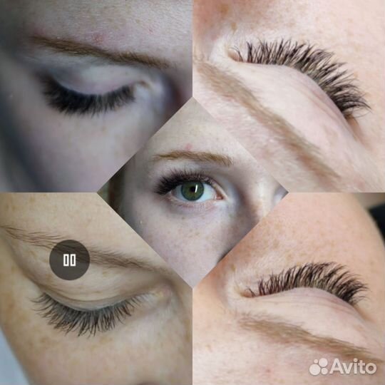 Наращивание и ламинирование ресниц, брови