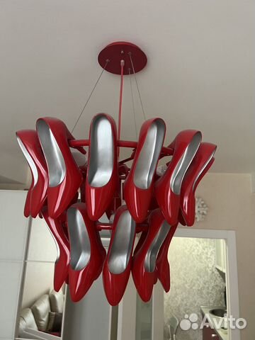 Люстра из туфель (Cristal Lux Tiffany SP7 Rosso)
