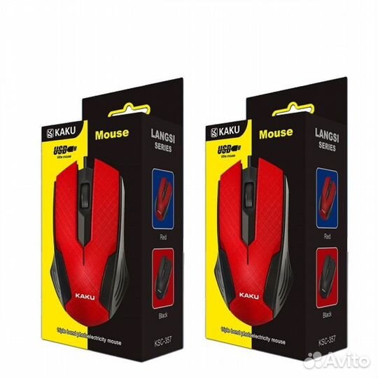 Мышь провод. kakusiga KSC-357 RED