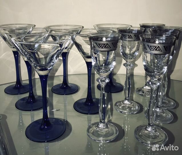 Фужеры стекло, хрусталь