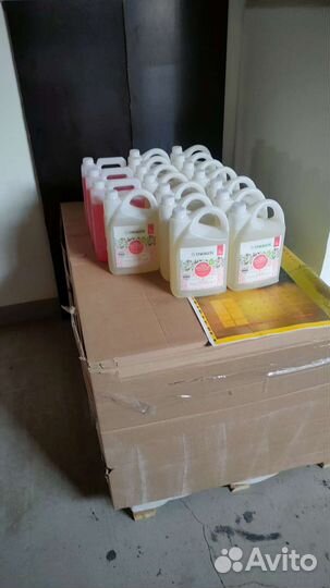 Гель для мытья посуды synergetic арбуз 5л