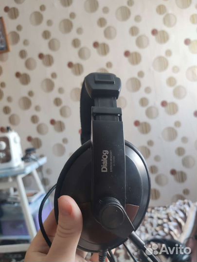Наушники, гарнитура dialog stereo headset m-750hv