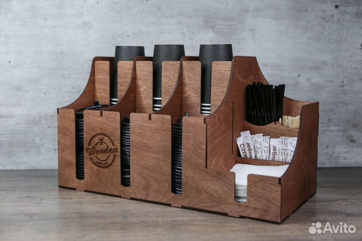 Барный органайзера для кофейни под стаканчики