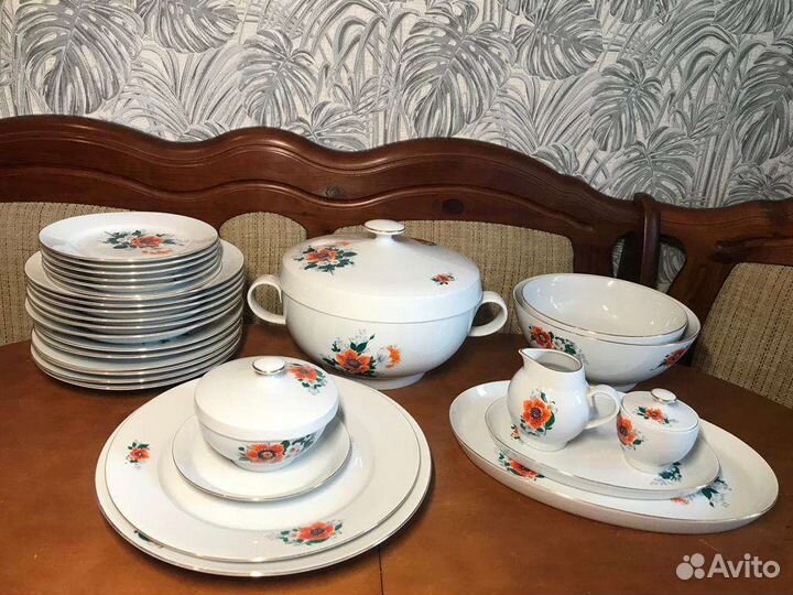 Сервиз столовый СССР фарфор Разные обновлено