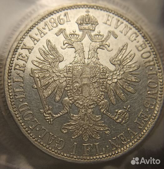 Австрия флорин 1883, 1861 года