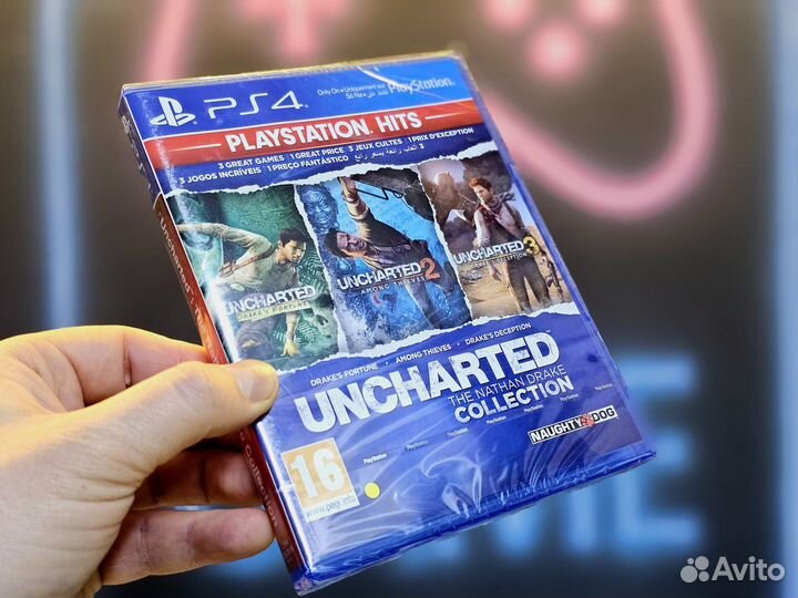 Диск ps4 Uncharted: Collection, русская версия