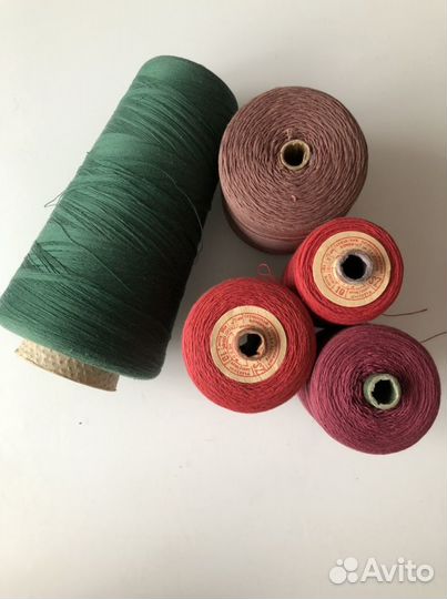 Нитки х/б новые и б/у