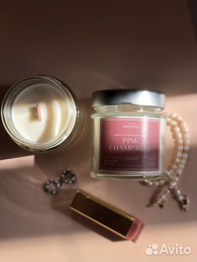 Свечи ароматические из кокосового воска