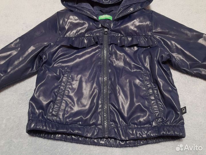 Ветровка куртка флис для девочки 82 см Benetton