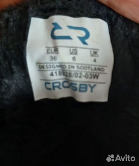 Новые ботинки crosby р-р 36-37