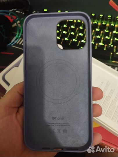 Кожаный чехол MagSafe iPhone 13 pro max