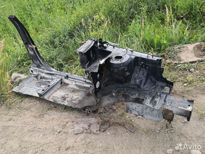 Kia rio 2 лонжерон левый порог стойка