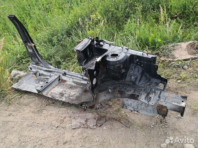 Kia rio 2 лонжерон левый порог стойка