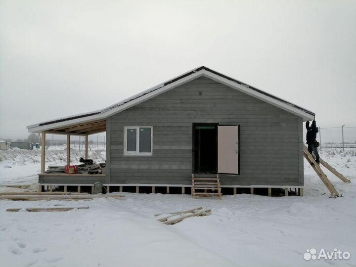 Каркасный дом для постоянного проживания 72м