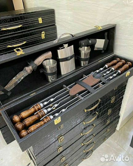 Шашлычный набор подарочный набор шампуров