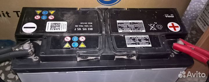 Аккумулятор moll 12В 520А 110 ah (факт 57 Ah)