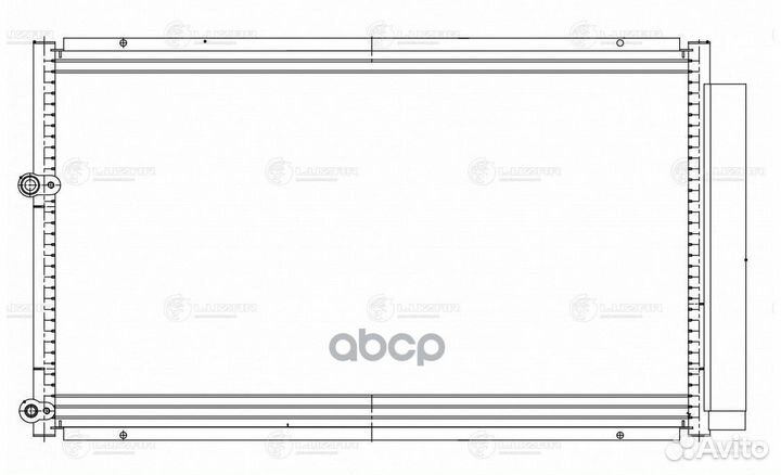 Радиатор кондиц. с ресивером для а/м Toyota Pri