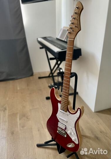 Aria Pro II 714-MK2 fullerton Ruby Red Flame