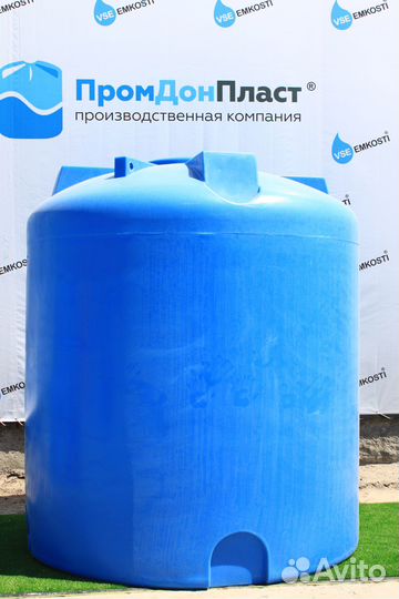 Пластиковая бочка для воды 10 000 л (1м3)
