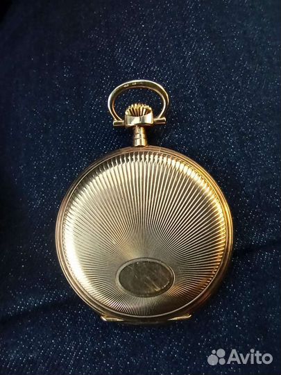 Золотые карманные часы zenith 1909г